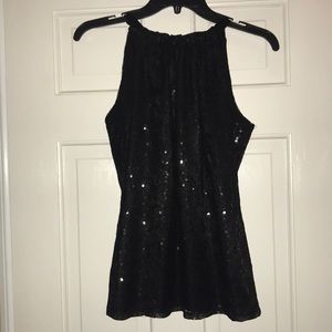 Tahari Sequin Halter XS